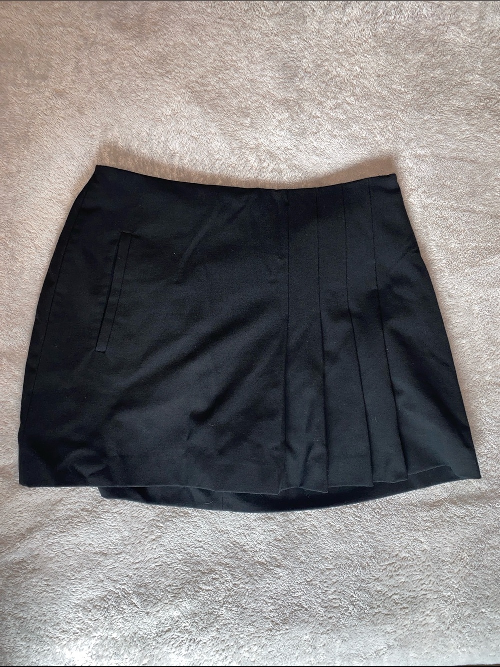 Zara ZW Collection Box Pleat Mini Skirt 4437/299